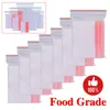 Worki do przechowywania 100-500pcs Lucency Resealable Plastic Self Self Poly Bag Pakiet Food Pakiet PE Pruc Fresh Organizuj