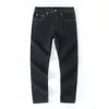 Nuevo profundo Bendito Bendito Jeans Jeans Brocade Small M Bordado M Bordado Blue Blue Blue Mid -Fit Pants para hombres 139684