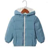 Down Coat Winter Kids Jackets For Girls Coats Dikke Duck Boys Jacket Peuter Haped Hooded Outerwear Baby Children Snowsuit Deskled