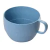 Mugs Glass Coffee Large Wheat Biodegradable Plastic Cup Mug For Water Milk Juice Tea Drinking Easy To Clean