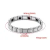 Strands Fashion Stainless Steel Bracelet Magnetic Therapy Weight Loss Fitness Sleep 3 In 1 Charm for Women Men Jewelry Wholesale Bulk