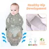 Uppsättningar 3st Set nyfödda swaddle wrap Cotton Baby Swaddling Sleeping Bag Spädbarnshölje Sovsäck Sängkläder i 06 månader
