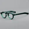 Güneş Gözlüğü Çerçeveleri Asetat Gözlük Erkek Miyopya Gözlükleri Retro Yuvarlak Tortoishell Moda Kadın Optik Çerçeve
