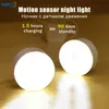 USB Motion Sensor Light Slaapkamer Nacht Room Decor Led Lamp Oplaadbare huizendecoratie voor gangen Room Aisles Lighting 240408