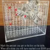 Bins Clear Bank Box Hållbar akrylbesparande pengar Box Transparent Piggy Bank Cube Saving Coins Storage Box Money Saving Kids Gift