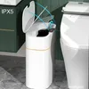 1316L Smart Sensor Trash Can Home Intelligent Waste Bin Bask Bashbin Kitchen USB Cargando Touch Basket de basura 240408