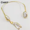 Hangers WT-JN212 WKT 2024 Fashion Sale Natural Baroque Pearl ketting Wedding Party Verstelbare prachtige ins-stijl trend