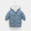 Coats kids Winter Children Fashion Down cotton Jacket coat Girl Hooded Thicken infant snowsuit Boy Warm Baby clothing overalls Clothes