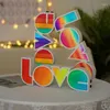 Tafellampen houden van neon lichten LED Letter Shape Confession Valentijnsvoorstel Wedding Party Decoratie Batterij USB Licht