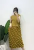 Robes décontractées Yezoer 2024 Designer Sans manchons Bulle Bubble Robe pour femmes vestidos de Mujer Verano jupes élégantes de luxe vert jaune