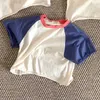 T-shirty 2024 Summer New Baby Short Rleeve T Shirt Roziew Cute Tee Tee Bawełna Koszulki dla dzieci Toddler Tops H240423