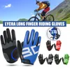 Cykelhandskar som inte glider full finger med handledsslagstöd vadderad fitness kort öppen handske för att rida sport sommar