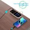 Hubs Digital Display Digital Charge Quick Charger USB Hub Tablet Adattatore per telefono cellulare Caricatore veloce per iPhone Xiaomi Huawei Samsung