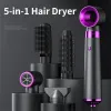 Dryer New 5 in 1 Electric Hair Dryer Hot Air Brush Multifunctional Hair Straightener Negative Ion Curler Blow Dryer Styling Tool Set