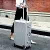 Sokken Carrylove Super Fashion Nieuwe spinner Aluminium frame Hardside Travel Suitcase op wiel 26 "Travel Bags Trolley Lage Bag 20" 24 "