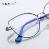 Rahmen Vkyee Cat Eye Eye Photochrome Antiblau -Licht -Blockierungsbrille für Frauen Myopie Hyperopie Rezept optische Brille