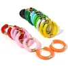 Brincos Brincos de enxame de esmalte Brincos de arco de neon cor de arco -íris de aço inoxidável Brincho de aço huggie feminino dopamina cartilagem de jóias de piercing de punho