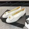 Designer balet mieszkania sandały buty butów mokasyna espadrilles argyle kanał rybakowy buty skórzane buty luksusowe pikowanie czyste ręczne szycie luksus