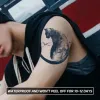 Tinten temporäre Tattoo Aufkleber wasserdichte Tinte Schwarzes Katzen Element Herren gefälschter Tattoo Arm Wadeaufkleber simuliert Tattoo Farbe