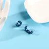 Boucles d'oreilles L'étude de cas des boucles d'oreilles Vanitas Anime Vanita même clip d'os d'oreille bleu pour hommes