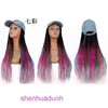 Fabriksuttag mode peruk hår online butik peruk hatt integrerad fläta tre huvudtäcke peruk
