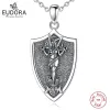 Collane Eudora 925 Sterling Silver Demone Lilith Sigil Collana per donna uomo Vintage Triple Moon Goddess Personality Jewelry