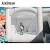 Bouncer di nozze all'ingrosso Bounce White Bounce House Sflastibile Jumper con Slide Full Pvc Jumping Combo Castle Bouncy Air Bouncy per bambini