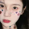 문신 모조 다이나 스톤 페이스 페이스 보석류 DIY 일회용 다이아몬드 문신 스티커 얼굴 메이크업 장식 아크릴 스티커 드릴 전화 스티커