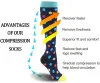 Accessories 3/6/7 Pairs/pack Compression Stocking Women Knee High Edema Anti Fatigue Diabetes Varicose Veins Summer Running Sports Socks