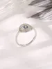 CLUSTER RINGS 2024 Produit d'usine 925 anneau "Blue Eye" avec des zircons Fashion Sweet Style pour une usure quotidienne ou comme cadeau