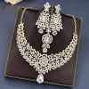 Kettingen C30 Wedding voorhoofd ketting ketting oorbellen set dubai sieraden set geschenken voor vrouwen Indiase Afrikaanse bruids haaraccessoires