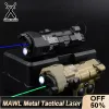 Scopes New Upgraded MAWLC1 Tactical Airsoft All Metal CNC LED Aiming MAWL Red Dot Green Blue Hunting Weapon Lights IR Laser