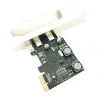 Adapter PCIe USB Add In Card PCI Express X1 до USB 3.0 5 Гбит / с 2PORT Тип C Card Card Adapter Adapter Controller через чип для настольного ПК