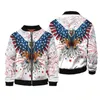 Men's Jackets Independence Day 3d Print Men Women Harajuku Fashion Spring Long Sleeve USA National Flag Pattern Zipper Coat Y2k Tops