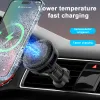 Carregador de carro sem fio de refrigeração magnética de 15w para iPhone 15 14 Pro Max 13 12 CARRO DE CARGROS SEMICONDUTORES DE CARRO FAST