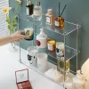 Racks acrílico perfume de rack copo de armazenamento de armazenamento de suporte para desktop insurs aromaterapia prateleira de armazenamento de caixa de armazenamento de caixa de mesa decoração de sala de sala