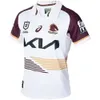 Men Jersey NRL Brisbane Mustang Olive Tank Top Short Training Training Shirt Broncos Rugbyjersey