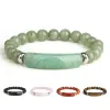 Strands New Fashion Natural Stone Crystal Druzy Rose Quartz Amethyst Gemstone Bearsed Bears Bracele