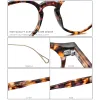 Lensler Hepidem Asetat Optik Göz Gözlükleri Kadınlar İçin Çerçeve Retro Vintage Yuvarlak Gözlükler Erkekler Nerd Reçete Gözlük Gözlük 9121