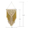 Tapissries Creative Cotton Wall Decoration Macrame Hanging Tapestry Hand Woven Simple Boho Style for Room