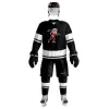 Hockey H400 -Serie Hochqualität leichte und dünne atmungsaktive schwarze personalisierte Eishockey -Praxis Jersey Large Street -Shirtgrößen