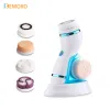 Instrument 4 en 1 Electric Facial Nettoying Brush Face Massageur Masser Face Exfoliant Ultrasonic Washing Brusser Cleanser Beauty Skin Care