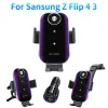 Chargers pour Samsung Galaxy Z Flip 3/4 Fan Fen Fabric Dual Coil Mobile Phone Dost Charger sans fil adapté à l'écran de pliage iPhone 14