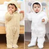 Coats Cute Newborn Infant Hooded Jumpsuit Jacket Outerwear Baby Boy Girls Winter New Thicken Coat Toddler Cotton Warm Romper