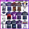 Men Jersey 22-23 Melbourne Storm Nrl Indigenous Edition Home / Away Short à manches Rugby pour