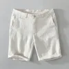 Shorts Shorts Designer Pure Linen per uomini Summer Nuovo Fashion Solido Bianco Ofano Casual Pantaloni Short Pantaloni Short Drop Drop Otjer