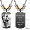 Colares Colar fotográficos personalizados para homens para homens Mulheres Jóias de aço inoxidável Pingente quadrado Pingente personalizado Nome gravado Caso Lovers Gifts