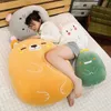 4080cm Kawaii Animal Shiba Inu Dinosaur Rabbit Rato Brinquedos de pelúcia Desenho de travesseiro macio de travesseiro macio para meninas crianças 240416