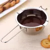 Outils de cuisson en acier inoxydable fromage au chocolat Melting Pot Bow
