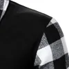 Mężczyznowa koszula polo z długim rękawem Top Plaid Dopasowanie biznesowe noszenie odzieży odzież swobodne topy 240416